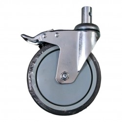 5 Inch Caster Wheel with Lock For Commode Wheelchair