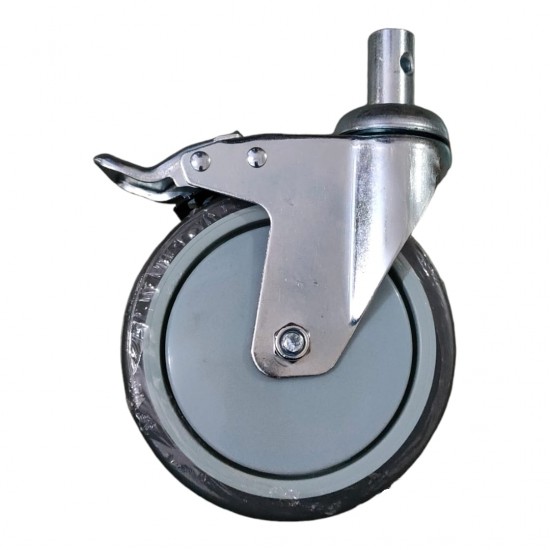 5 Inch Caster Wheel with Lock For Commode Wheelchair