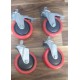 5 Inch Caster wheels Complete Set 
