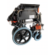 Aluminum Light Weight Compact Foldable Travel Wheelchair with Flip-up Armrests & Footrests