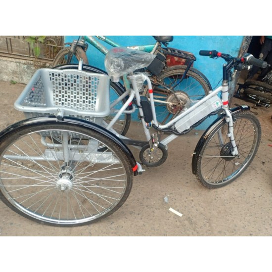 Battery Operated Tricycle with Storage Basket