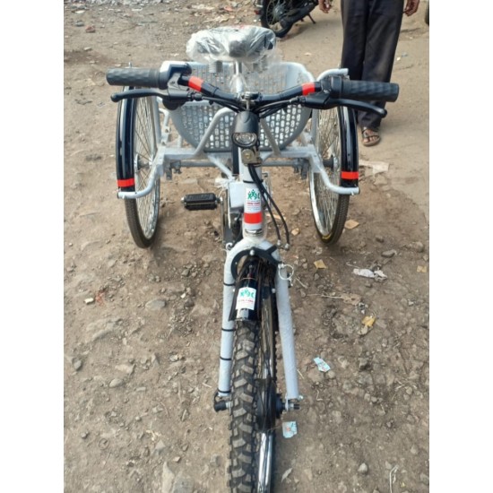 Battery Operated Tricycle with Storage Basket