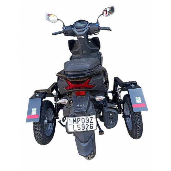 Compact Side Wheel Attachment Kit for Hero Xoom