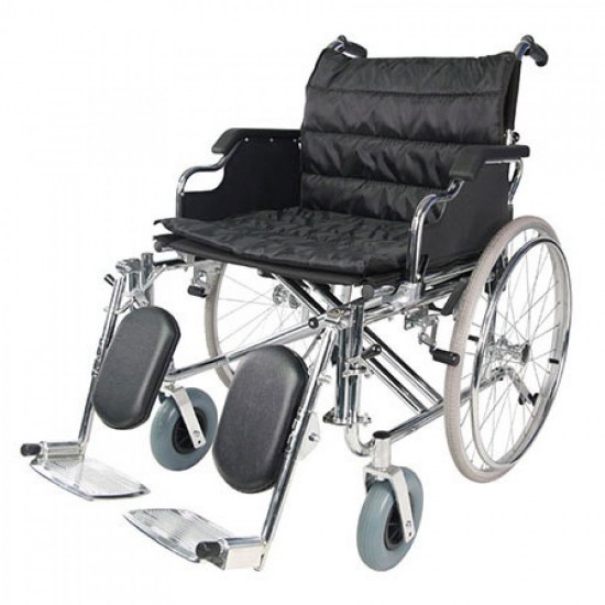 Deluxe Heavy Duty Wheelchair with Elevated Footrest Deluxe Heavy Duty Wheelchair with Elevated Footrest