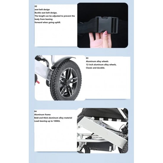 Evox WC 107 Easy Fold Lightweight Power Wheelchair