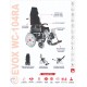 Evox WC 104A Reclining Power Wheelchair with Wireless Remote