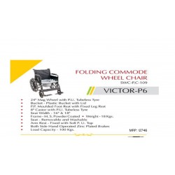 FOLDING COMMODE WHEELCHAIR