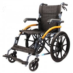 Flip-up Armrest Floding Manual Wheelchair with Mag PU Rear Wheel