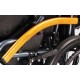 Flip-up Armrest Floding Manual Wheelchair with Mag PU Rear Wheel