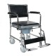 Foldable Frame Shower Commode Chair