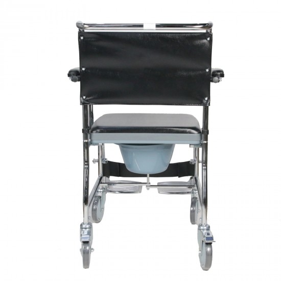 Foldable Frame Shower Commode Chair