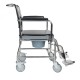 Foldable Frame Shower Commode Chair