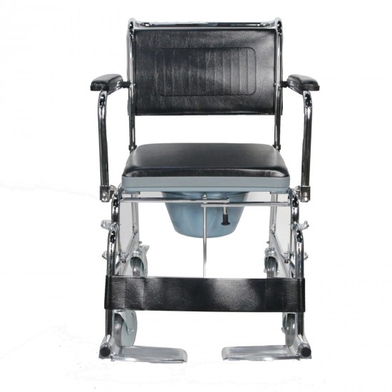 Foldable Frame Shower Commode Chair