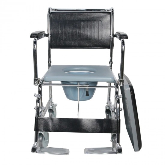 Foldable Frame Shower Commode Chair