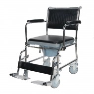 Foldable Frame Shower Commode Chair