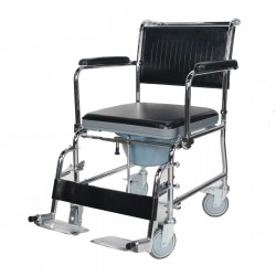 Foldable Frame Shower Commode Chair