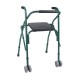 Folding Comfort Walker With Seat & Dual Front Wheels Folding Comfort Walker With Seat & Dual Front Wheels