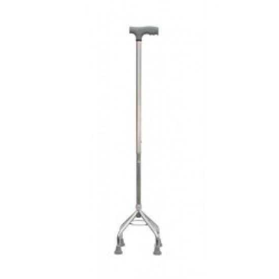 Height Adjustable Quadripod Walking Stick