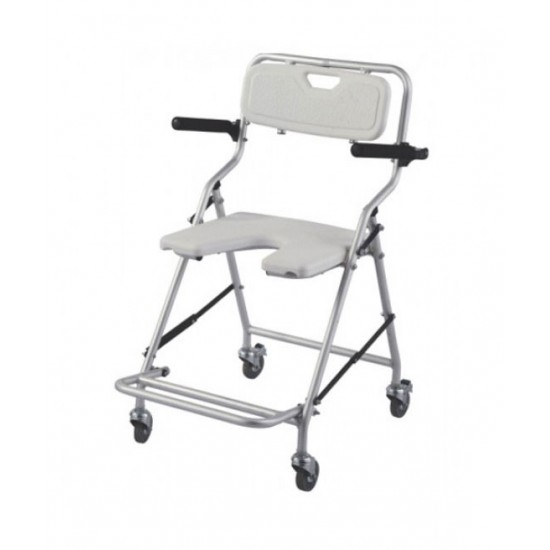 Front Cut Aluminium Compact Lightweight Shower Wheel Chair Front Cut Aluminium Compact Lightweight Shower Wheel Chair