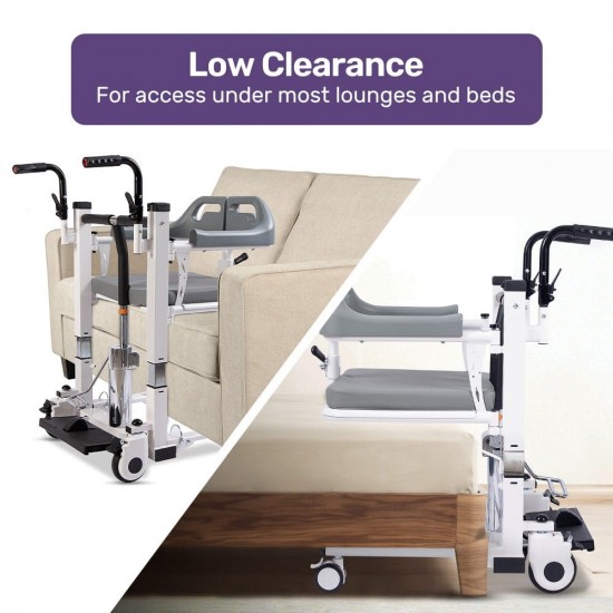 Mobilitykart Fast Assembled Hydraulic Patient Lift & Transfer Wheelchair 