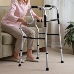 Light weight Height Adjustable Folding Step-Up Walker