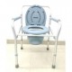 Lightweight Aluminium Folding Height Adjustable Commode Stool Lightweight Aluminium Folding Height Adjustable Commode Stool