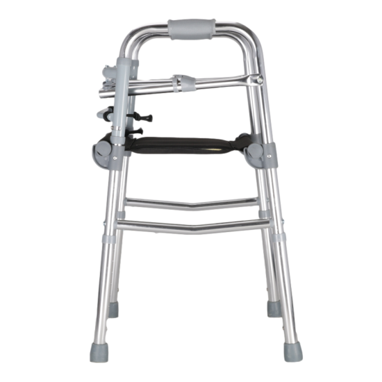 Lightweight Foldable Height Adjustable Walker With Seat