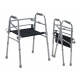 Lightweight Foldable Height Adjustable Walker With Seat
