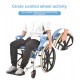 Multipurpose 3 in 1 Self Propelled Rolling Bathroom Wheelchair