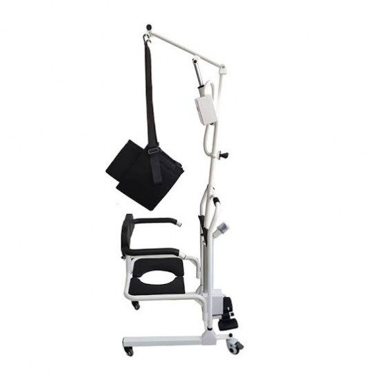 Mobilitykart Patient Transfer Lift Chair Electric Commode Wheel Chair For Move Elderly Patient Lift and Transfer