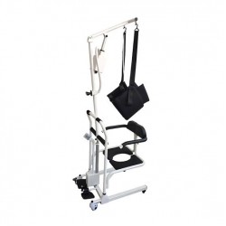 Mobilitykart Patient Transfer Lift Chair Electric Commode Wheel Chair For Move Elderly Patient Lift and Transfer