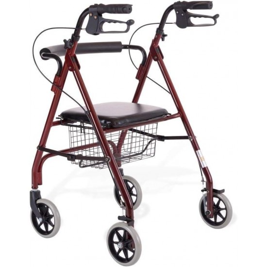 Premium Imported Folding Rollator Walker with Seat Premium Imported Folding Rollator Walker with Seat
