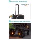 Recliner Backrest Ultralight Foldable Power Wheelchair with Electromagnetic Brake Indicator Light