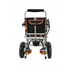 Recliner Backrest Ultralight Foldable Power Wheelchair with Electromagnetic Brake Indicator Light