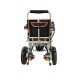 Recliner Backrest Ultralight Foldable Power Wheelchair with Electromagnetic Brake Indicator Light