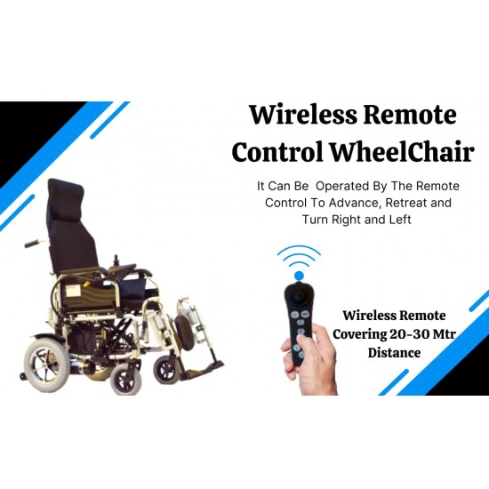 Evox Recliner Power Wheelchair WC 104 with Wireless Remote Control
