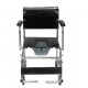 Rolling Shower Commode Chair with Wheels