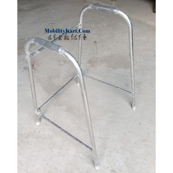 Mobility Kart Stainless Steel SS Non Folding Fixed Walker
