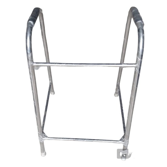 Mobility Kart Stainless Steel SS Non Folding Fixed Walker