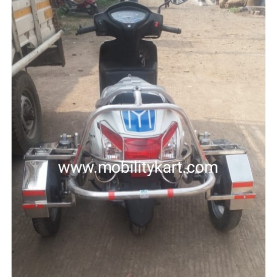 Stainless Steel Side Wheel Attachment Kit For Honda Activa 6G Bs6 Stainless Steel Side Wheel Attachment Kit For Honda Activa 6G Bs6