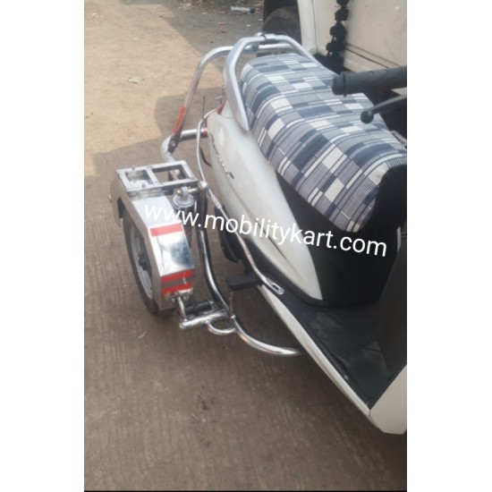 Stainless Steel Side Wheel Attachment Kit For Honda Activa 6G Bs6 Stainless Steel Side Wheel Attachment Kit For Honda Activa 6G Bs6