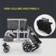 Ultra Lightweight Compact Folding Transit Wheelchair with Traveling Bag Grey 